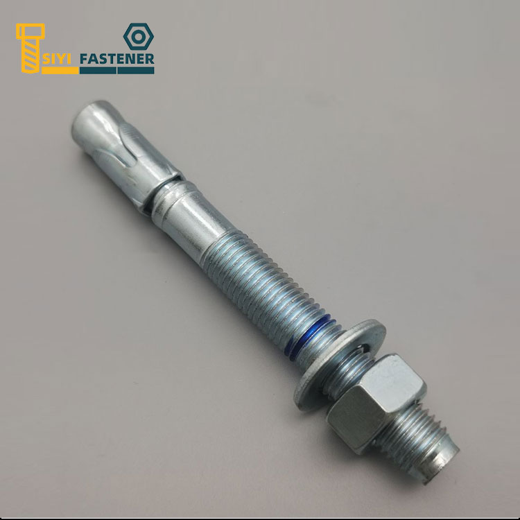 Ancrage à coin en acier au carbone zingué avec clip Hilti